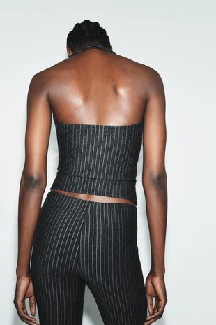 Топ халтер из трикотажа интерлок- Заказать в России