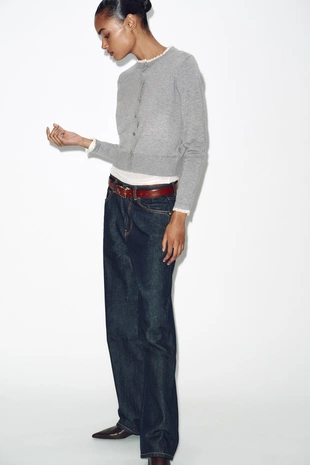 Кардиган с кружевной отделкой- Заказать в России