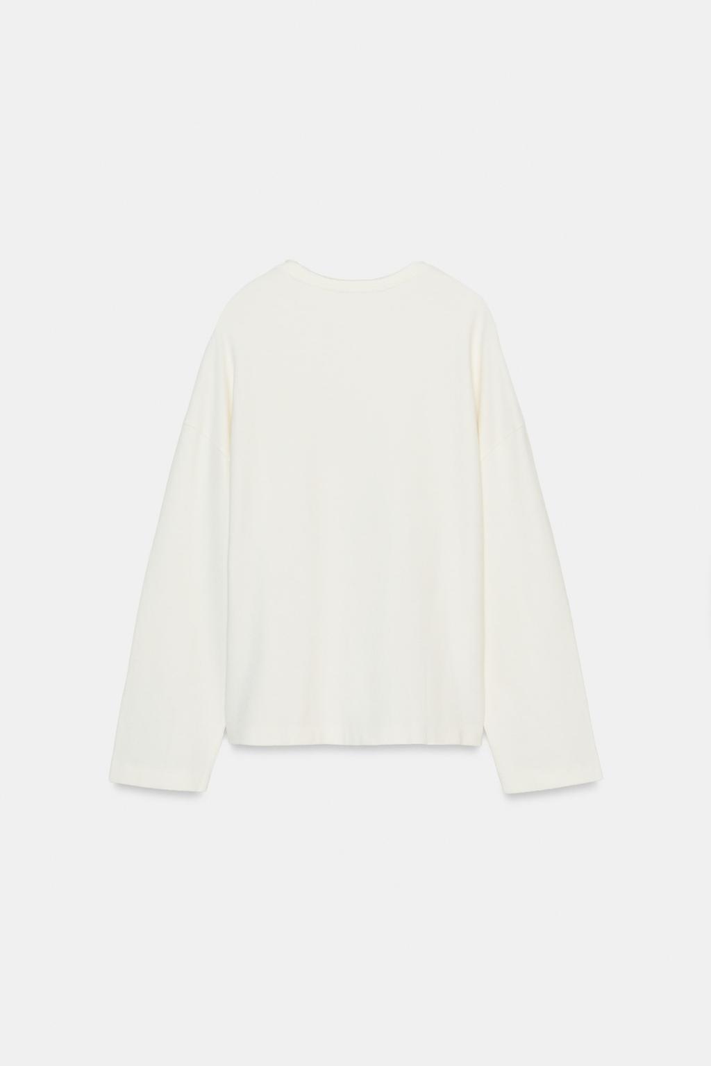 Футболка с длинным рукавом и текстурой