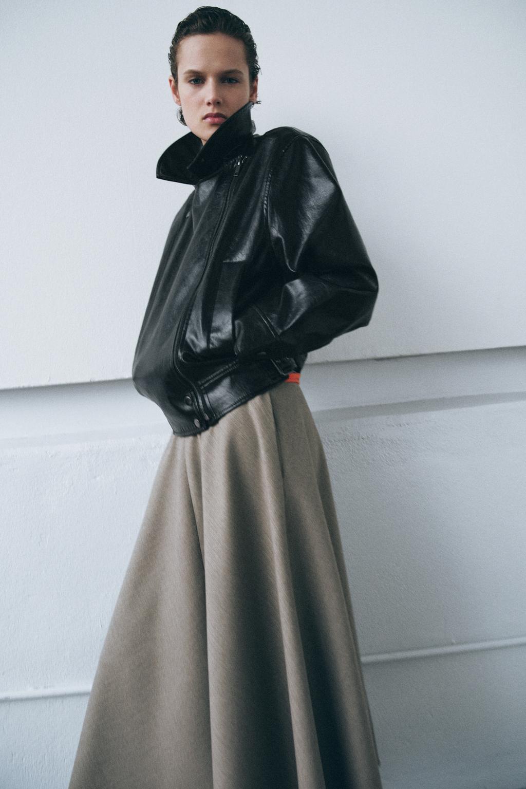 КУРТКА ИЗ ИСКУССТВЕННОЙ КОЖИ — ZW COLLECTION