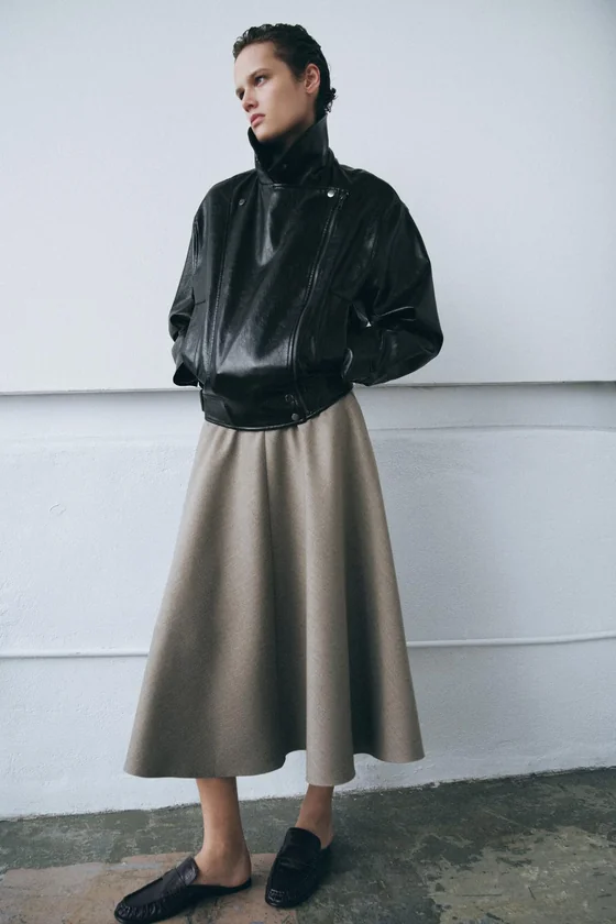 КУРТКА ИЗ ИСКУССТВЕННОЙ КОЖИ — коллекция Zara «ZW»