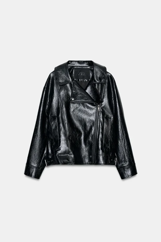 КУРТКА ИЗ ИСКУССТВЕННОЙ КОЖИ — коллекция Zara «ZW»