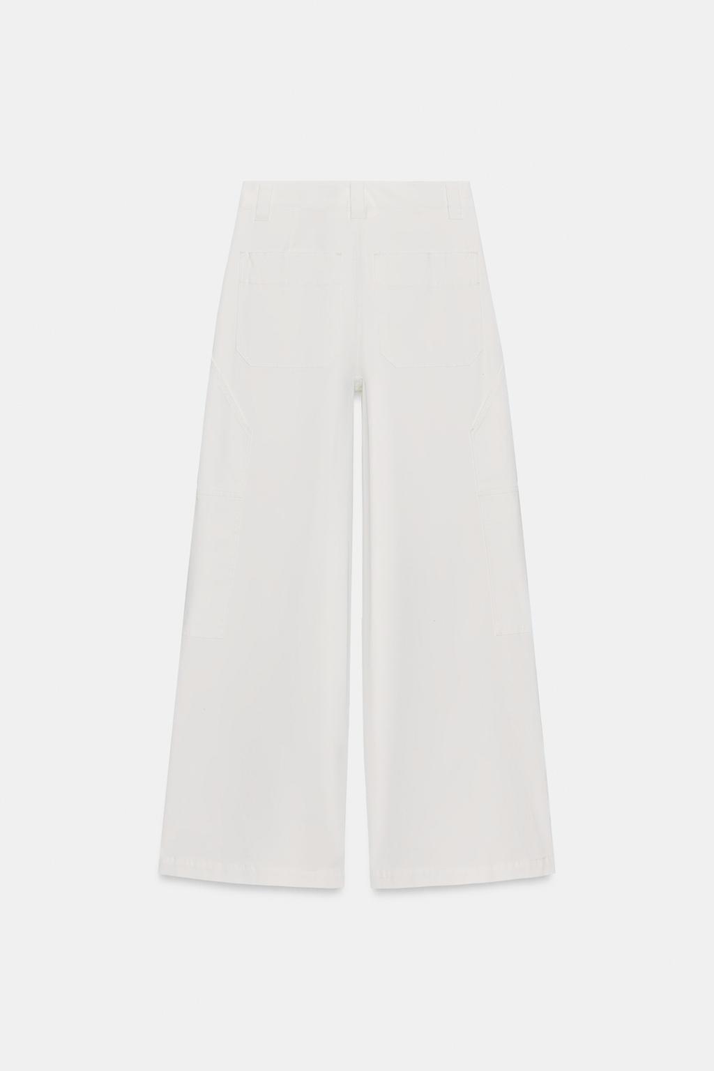 БРЮКИ WIDE-LEG ИЗ ХЛОПКА — ZW COLLECTION