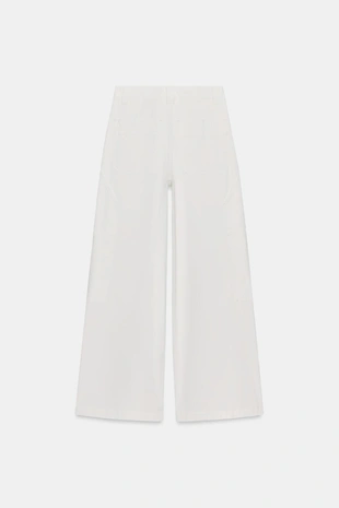 Брюки WIDE-LEG из хлопка — ZW COLLECTION- Заказать в России