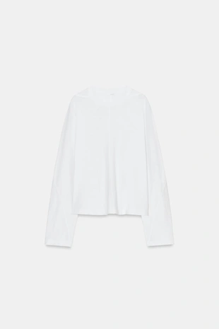 Футболка с длинными рукавами и швом- Заказать в России