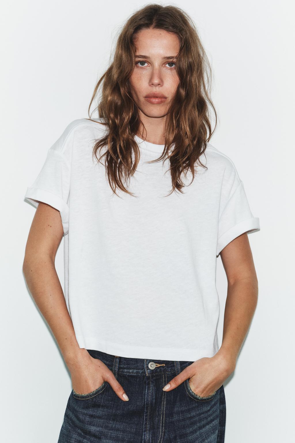 ХЛОПКОВАЯ ФУТБОЛКА С КОРОТКИМИ РУКАВАМИ