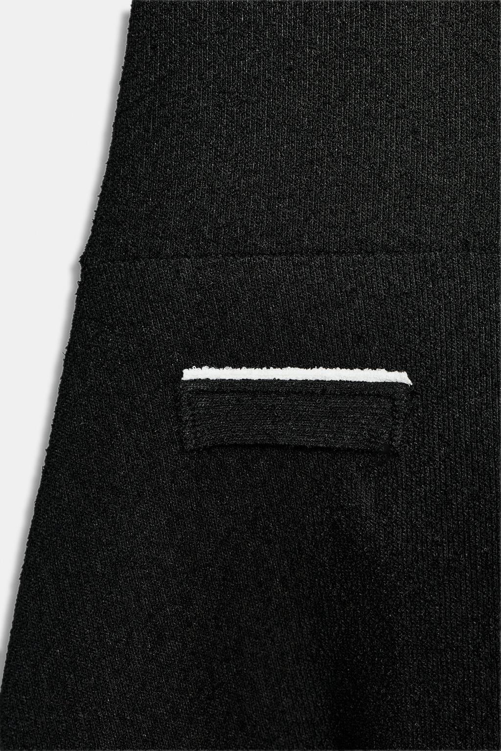 ПЛАТЬЕ ИЗ БУКЛЕ С КОНТРАСТНОЙ ОТДЕЛКОЙ