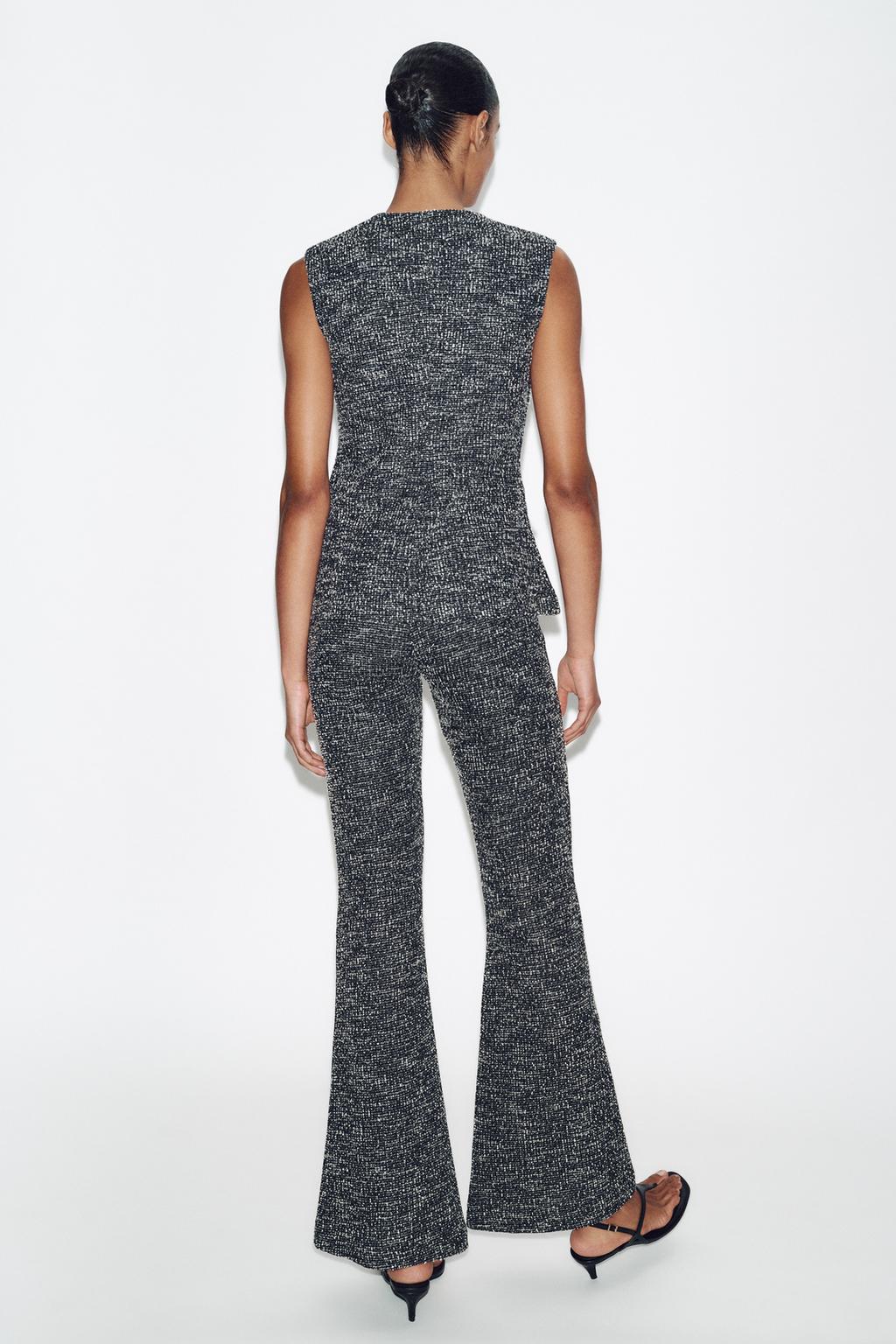 БРЮКИ FLARE С РЕЛЬЕФНОЙ СТРУКТУРОЙ