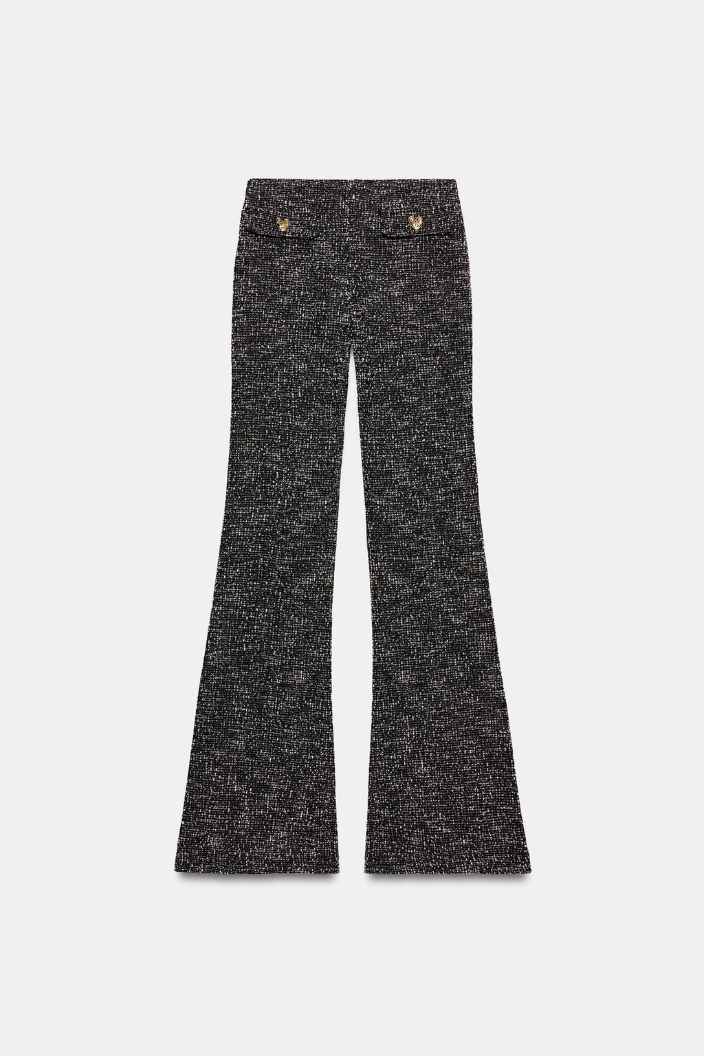 БРЮКИ FLARE С РЕЛЬЕФНОЙ СТРУКТУРОЙ