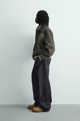 Бомбер из искусственной замши- Заказать в России