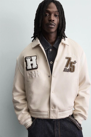 Бомбер из искусственной замши- Заказать в России