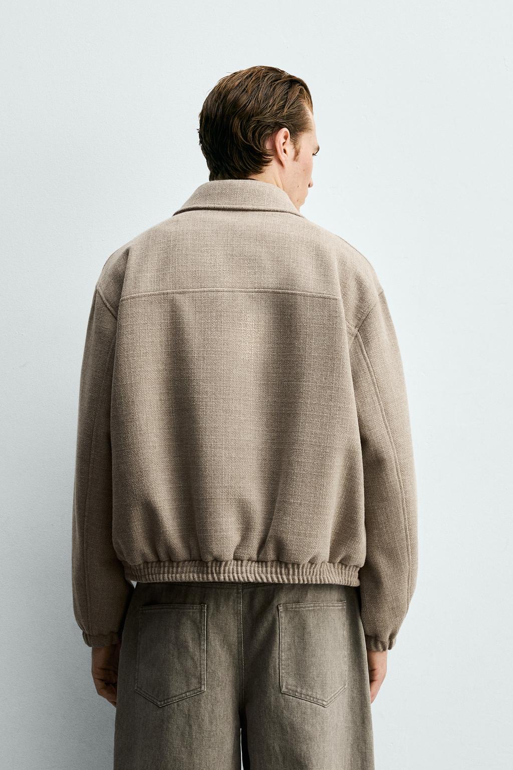 КУРТКА REGULAR FIT С РЕЛЬЕФНОЙ ТКАНЬЮ