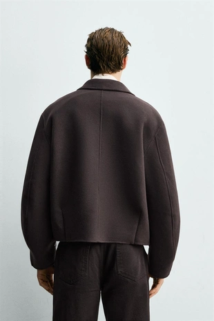 Куртка свободного кроя из шерсти- Заказать в России