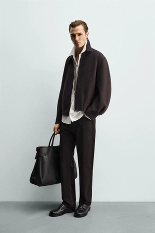 Куртка свободного кроя из шерсти- Заказать в России