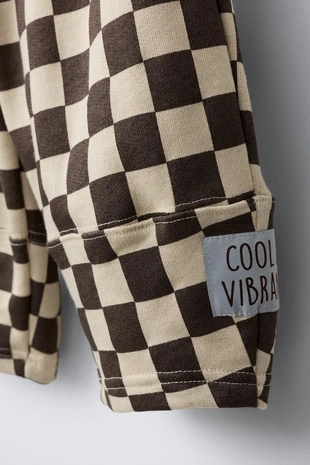 Брюки BALLOON в шахматную клетку- Заказать в России