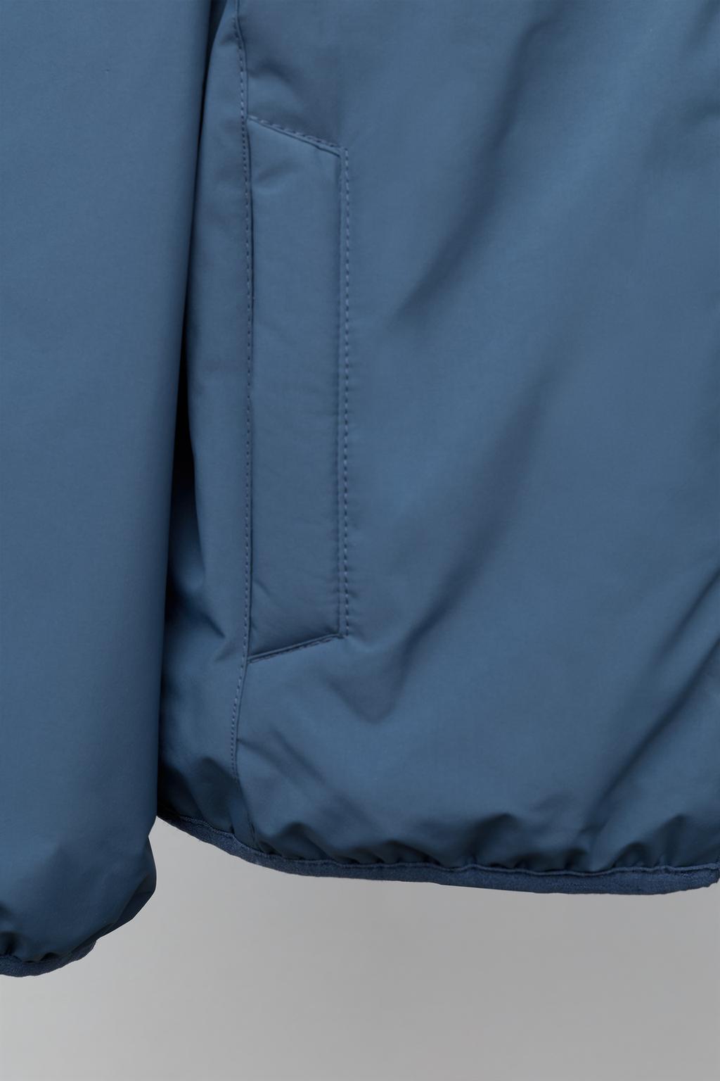 ДВУСТОРОННЯЯ НЕЙЛОНОВАЯ КУРТКА ИЗ ПОЛАРФЛИСА