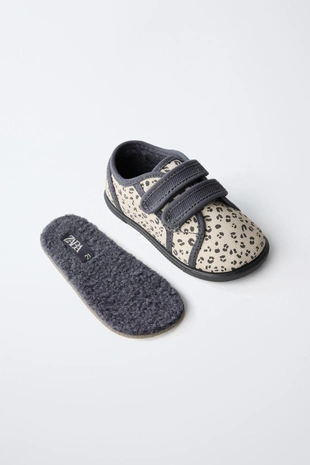 Кроссовки без задника с леопардовым принтом- Заказать в России