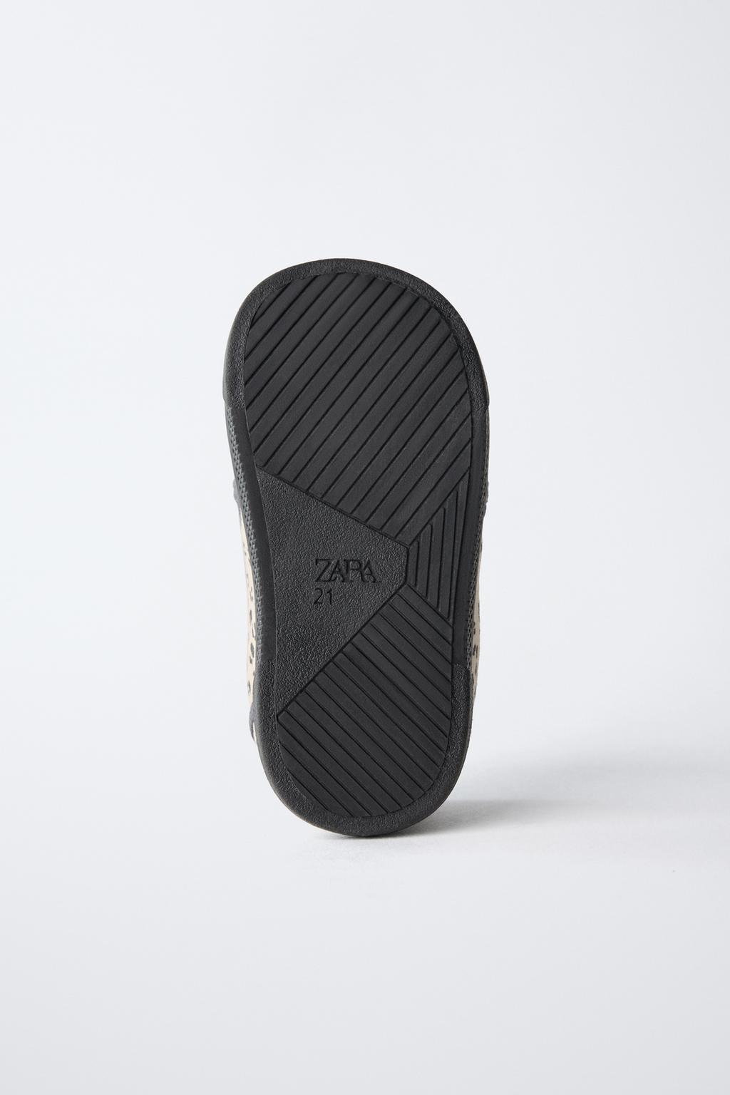 Кроссовки без задника с леопардовым принтом