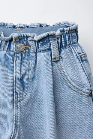 Джинсы BAGGY PAPERBAG с карманами «сердца»- Заказать в России