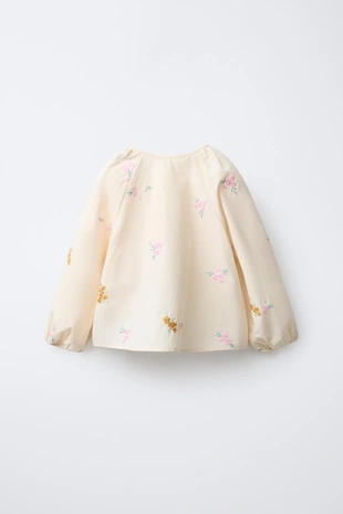 Рубашка с вышивкой «цветы»- Заказать в России