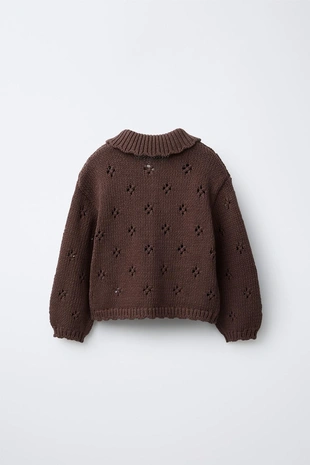 Купить Zara Вязаный кардиган с вышивкой