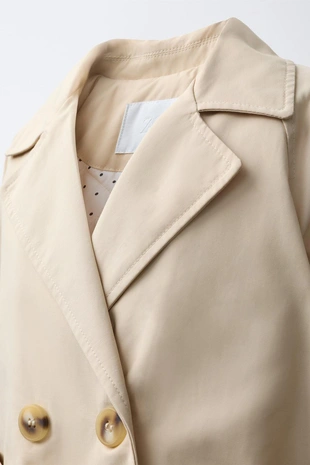 Утепленный тренч с поясом- Заказать в России