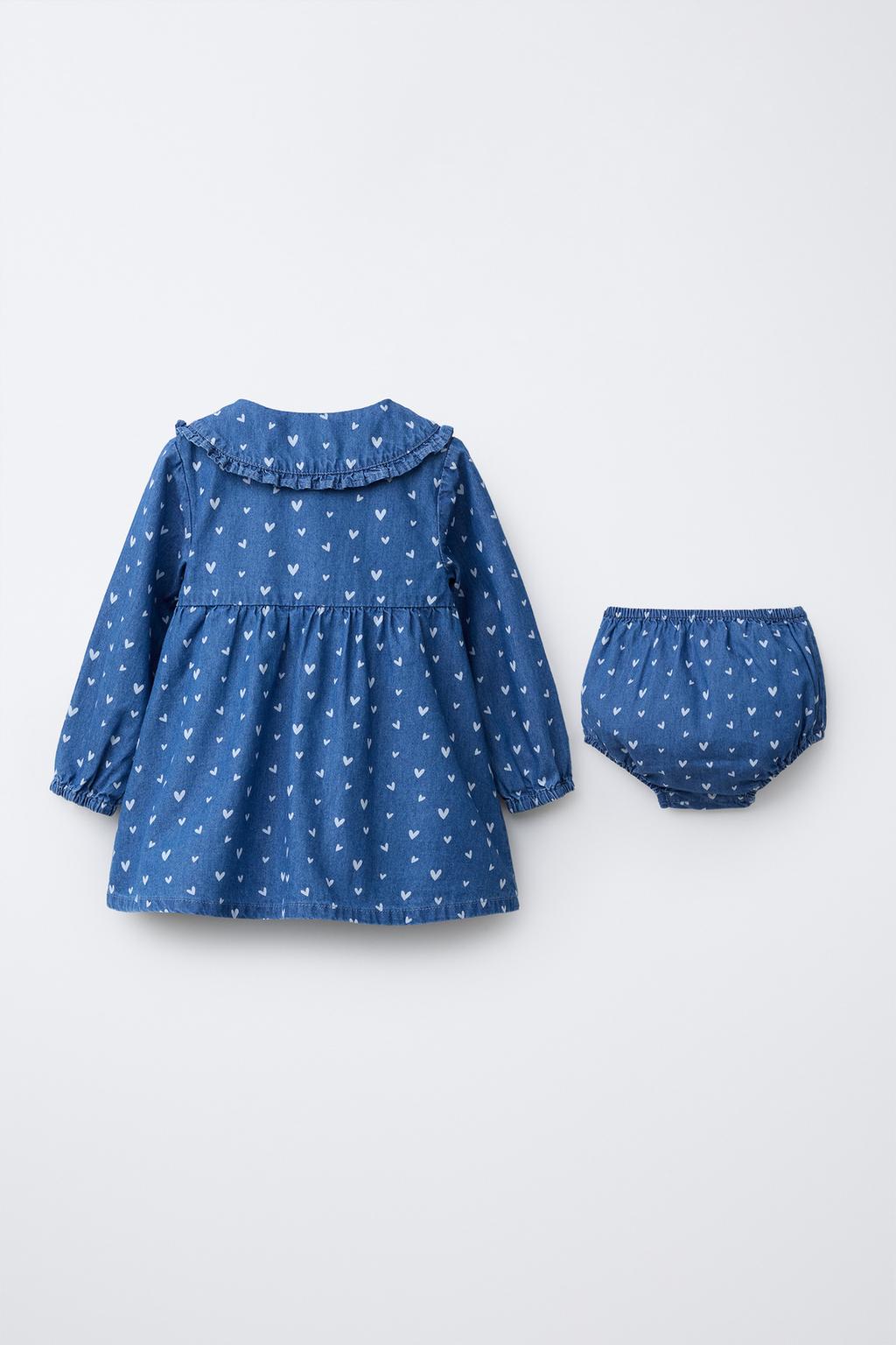 ПЛАТЬЕ И ДЖИНСОВЫЕ ТРУСЫ С СЕРДЕЧКАМИ