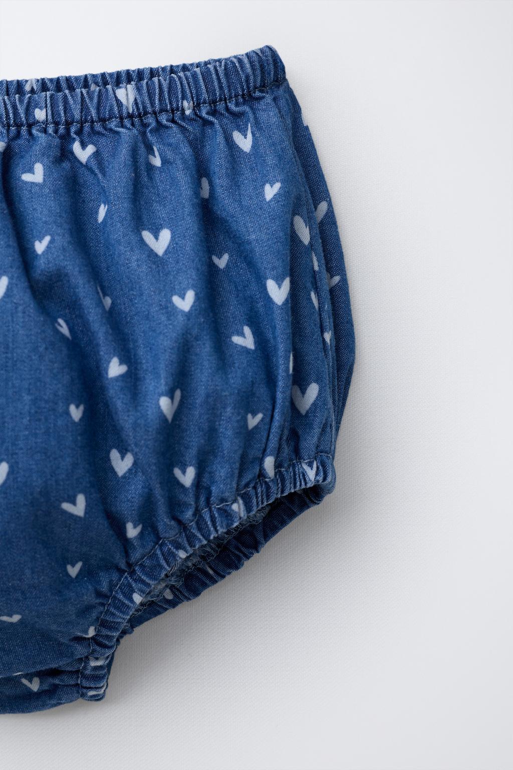 ПЛАТЬЕ И ДЖИНСОВЫЕ ТРУСЫ С СЕРДЕЧКАМИ