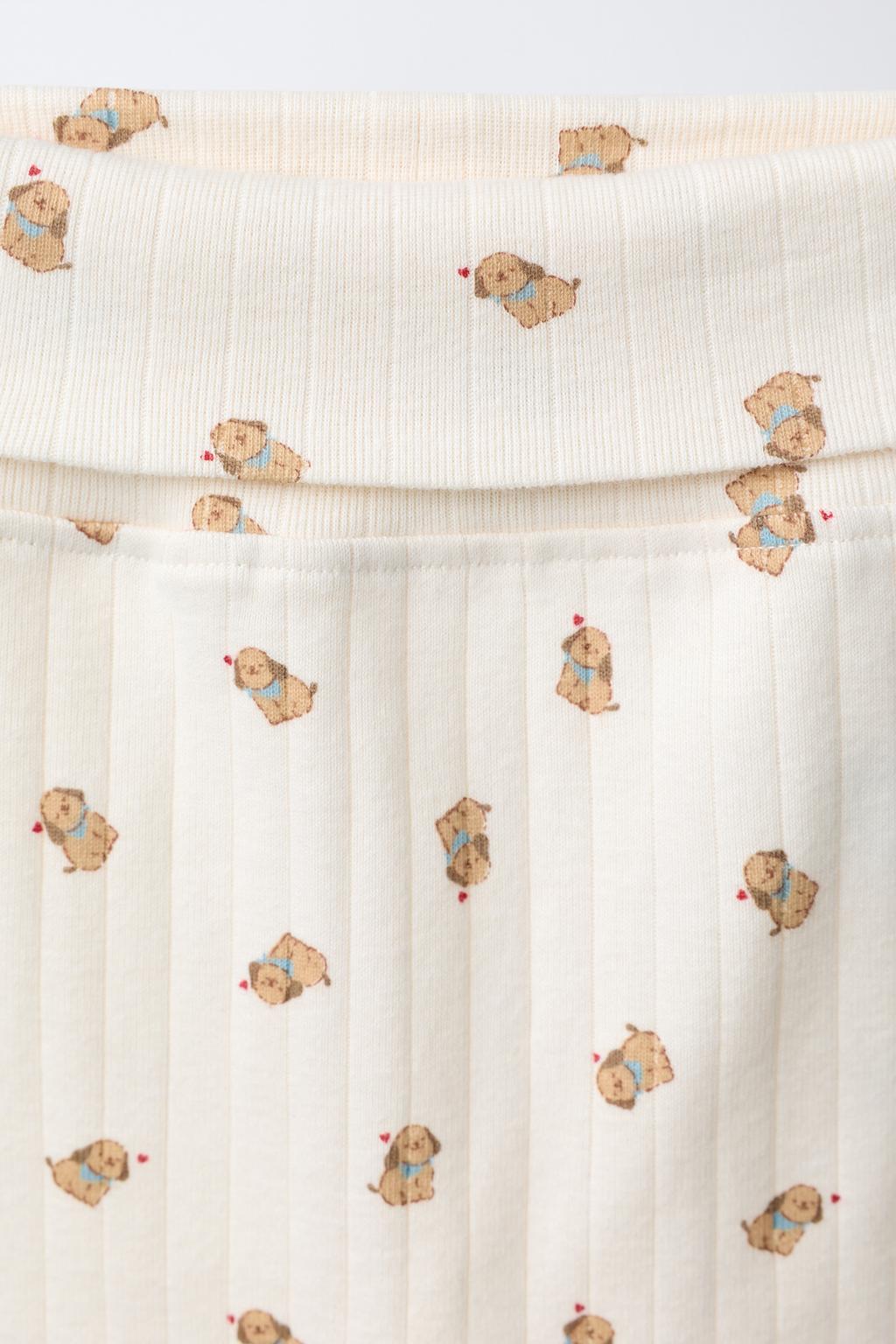 КОМПЛЕКТ ИЗ КУРТКИ, БОДИ И ЛЕГГИНСОВ С ПРИНТОМ «СОБАКИ»