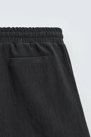 Шорты-джоггеры из рельефной ткани