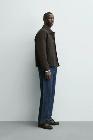 Стеганая куртка-рубашка с карманами- Заказать в России