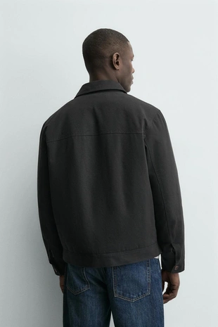 Стеганая куртка-рубашка с карманами