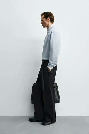 Толстовка из ткани пике с эффектом потертости- Заказать в России