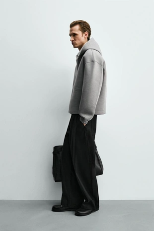 Компактная толстовка BOXY FIT на молнии- Заказать в России