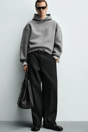 Толстовка свободного кроя с капюшоном- Заказать в России