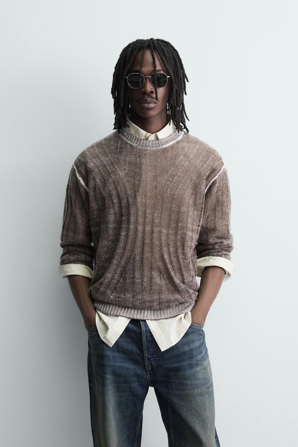 ЖАККАРДОВЫЙ СВИТЕР С АБСТРАКТНЫМ УЗОРОМ