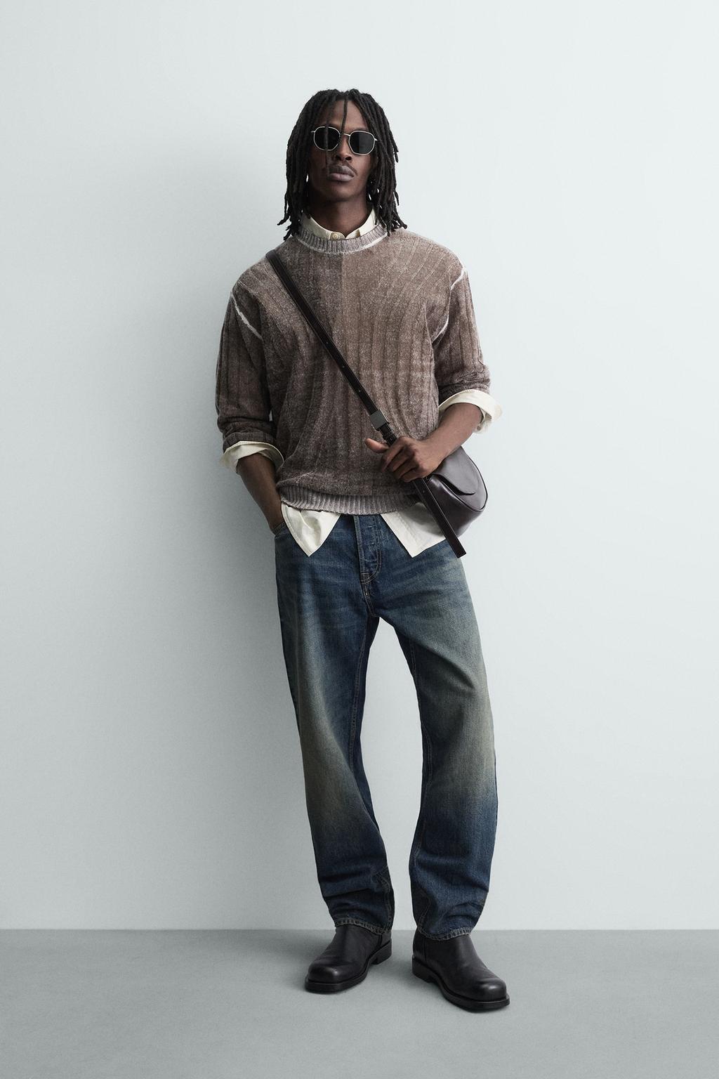 ЖАККАРДОВЫЙ СВИТЕР С АБСТРАКТНЫМ УЗОРОМ