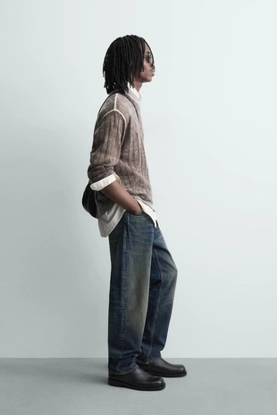 Жаккардовый свитер с абстрактным узором- Заказать в России