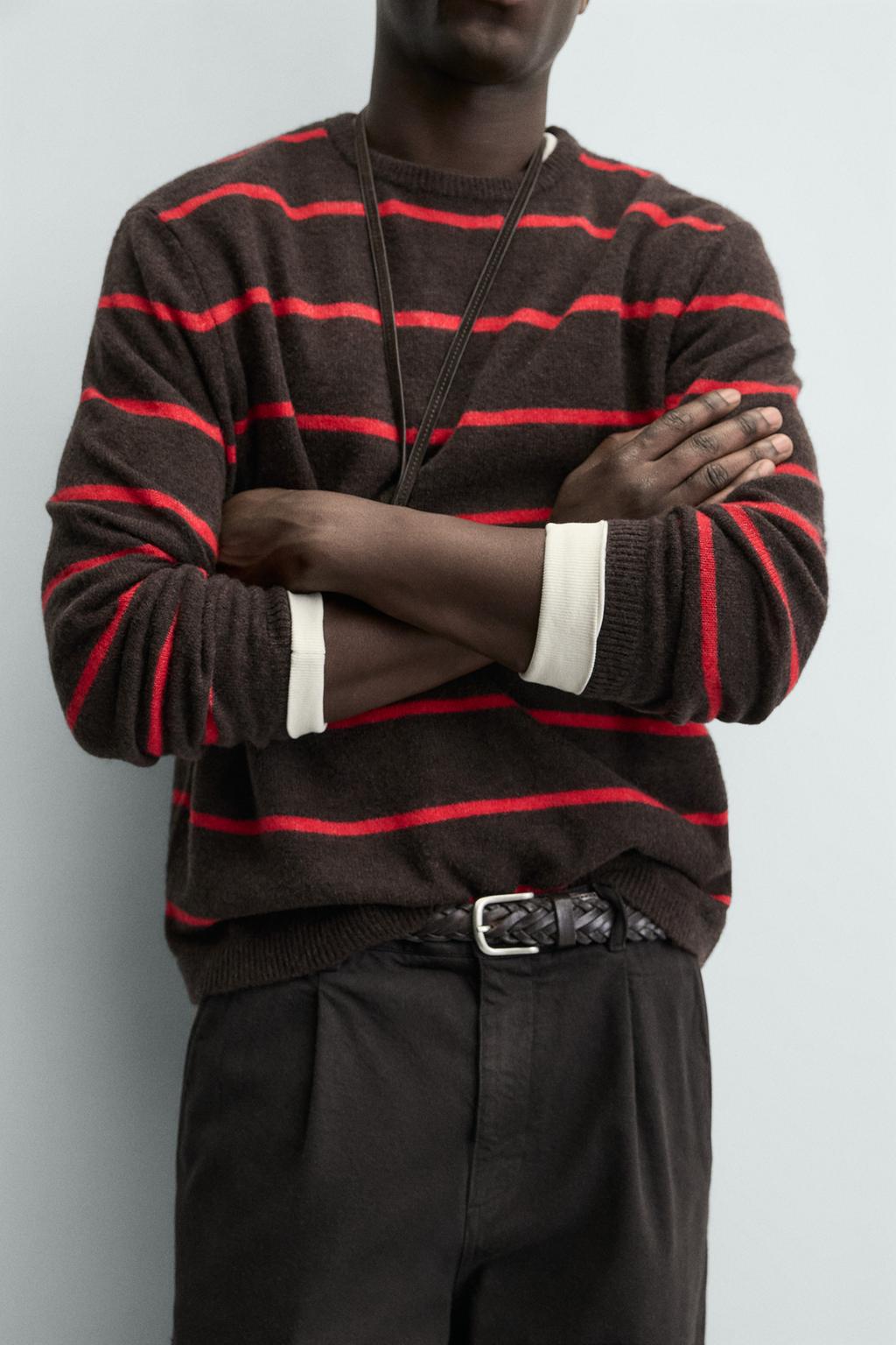 ШЕРСТЯНОЙ СВИТЕР В ПОЛОСКУ