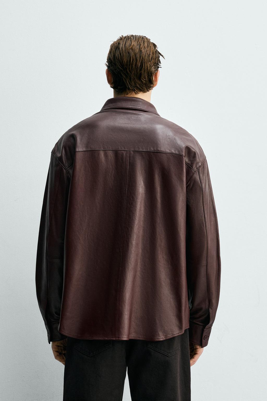 КУРТКА-РУБАШКА ИЗ КОЖИ