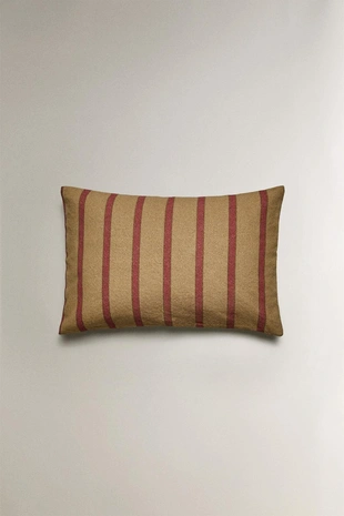 Чехол на подушку в полоску- Заказать в России