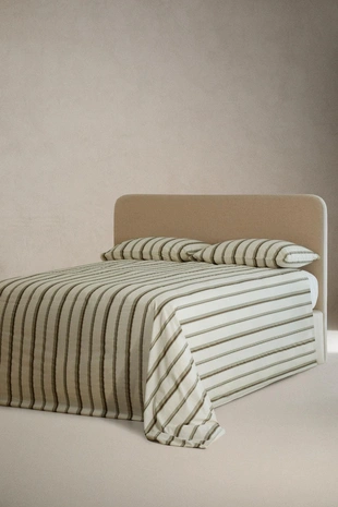 Полосатое покрывало из перкаля (300 нитей)- Заказать в России