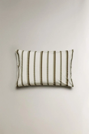Полосатая наволочка из перкаля (300 нитей)- Заказать в России