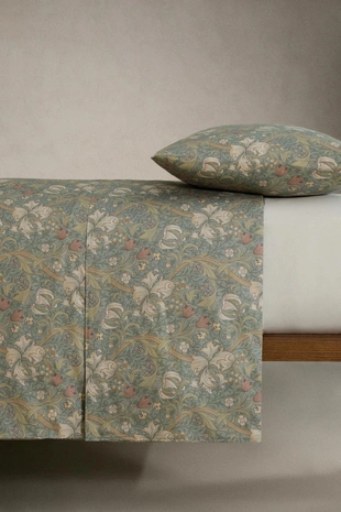 Простыня из хлопкового сатина MORRIS & CO.- Заказать в России