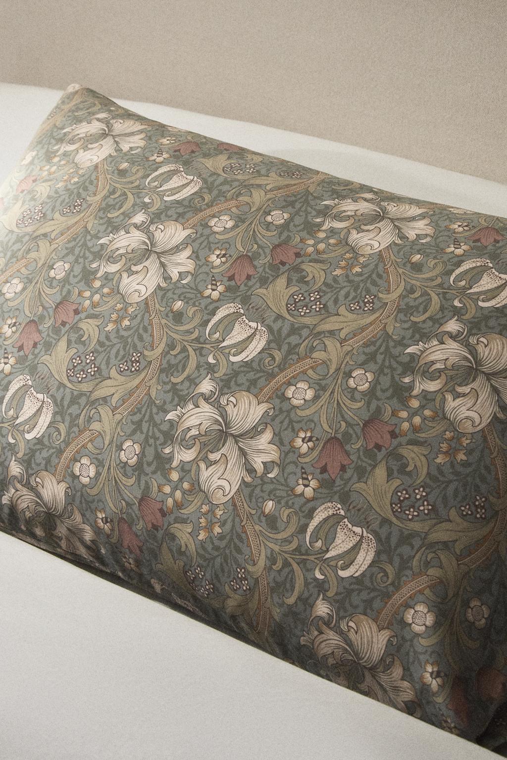 Наволочка из хлопкового сатина morris & co.