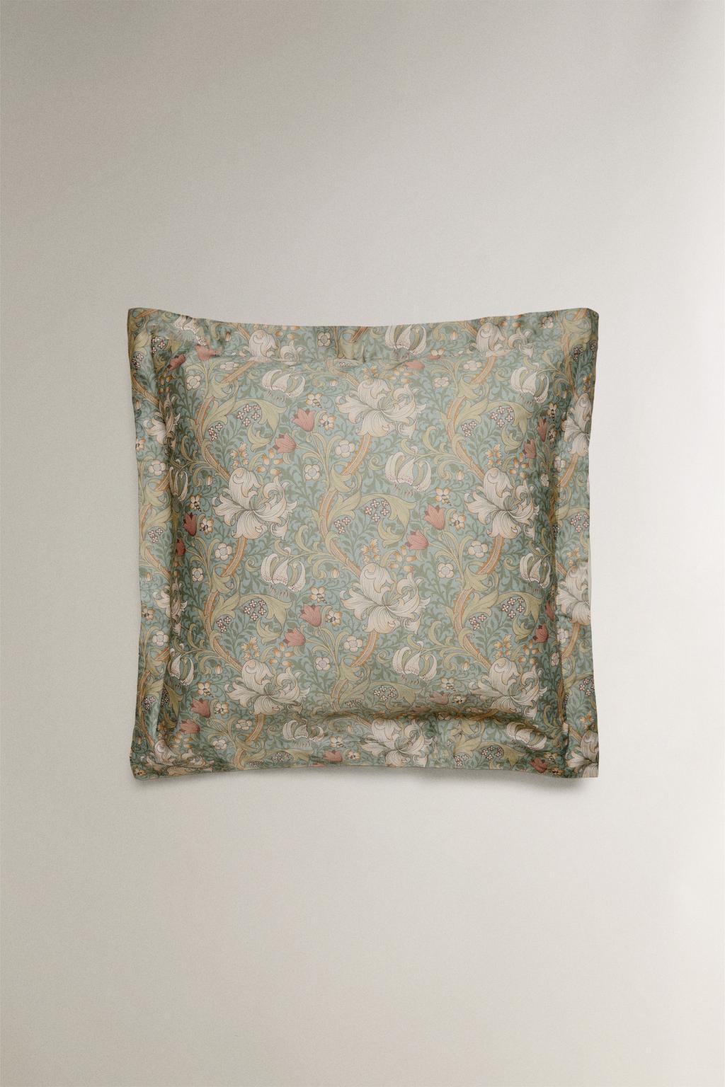 Наволочка из хлопкового сатина morris & co.