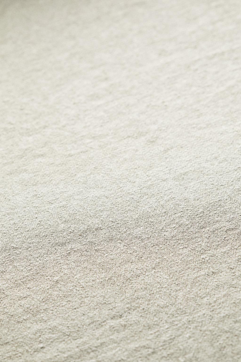 Пуф с съемным чехлом из мятого льна