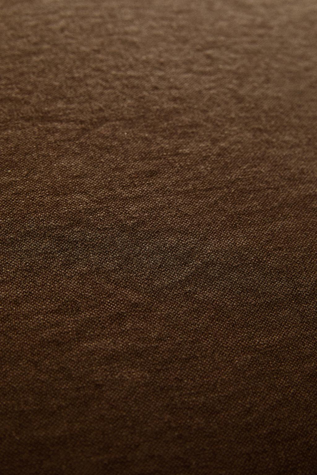 Пуф с съемным чехлом из вымытого льна