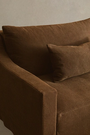 Диван с съемным чехлом из вымытого льна- Заказать в России