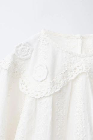 Рубашка в романтическом стиле с вышивкой- Заказать в России